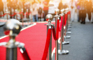 a red carpet during a celebrity event
